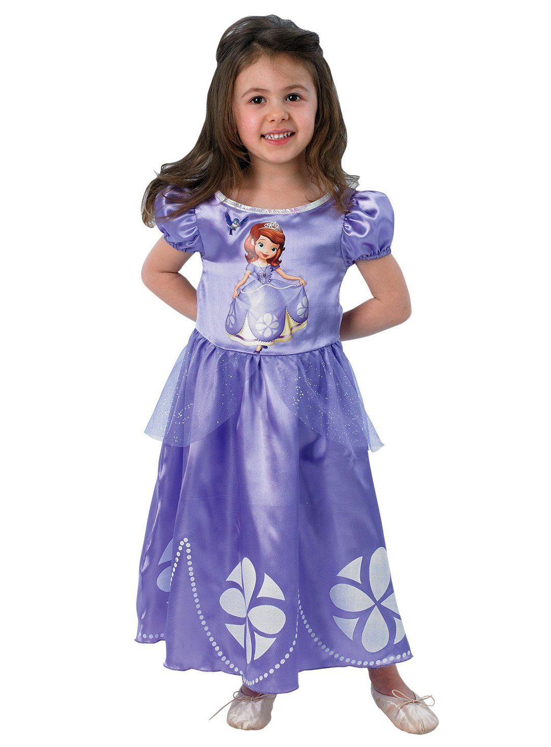 Rubie´s Kostüm Sofia die Erste Kinderkostüm - Königin Ballkleid, Prinzessinnenkleid aus der bekannten Disney Animationsserie