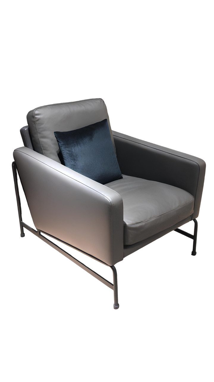 Xlmoebel Sessel Eleganter Lounge Sessel mit weicher Polsterung in modernem Design (1-St., Sessel), Hergestellt in Europa