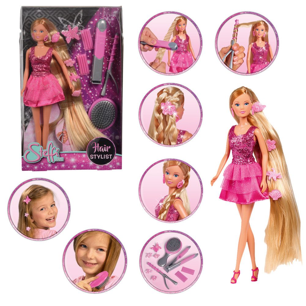 Simba Dickie Anziehpuppe Puppe Steffi Love Hair Stylist 29cm