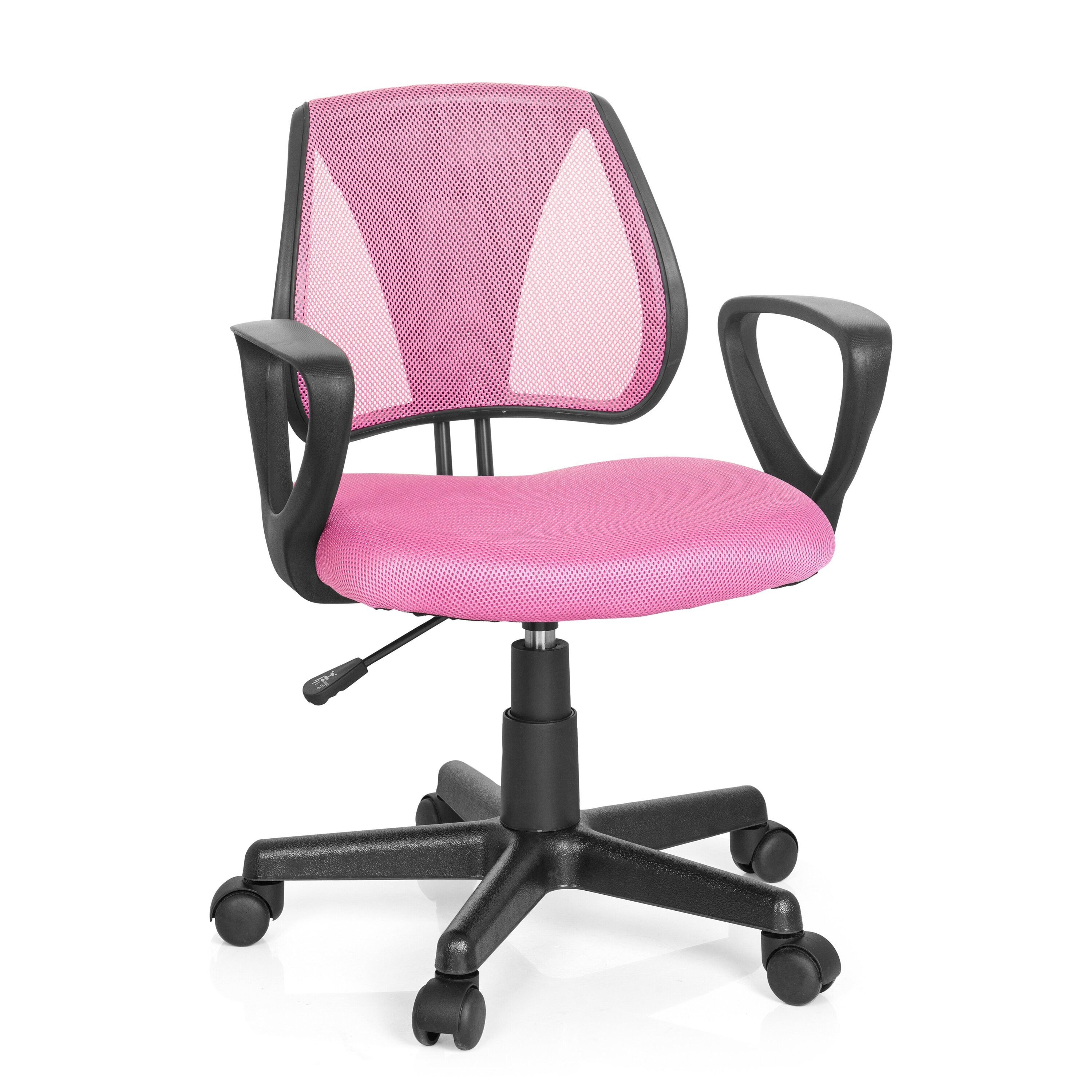 hjh OFFICE Drehstuhl Kinderdrehstuhl Kiddy Cd Stoff / Netzstoff (1 St), Kinder Bürostuhl mitwachsend, ergonomisch