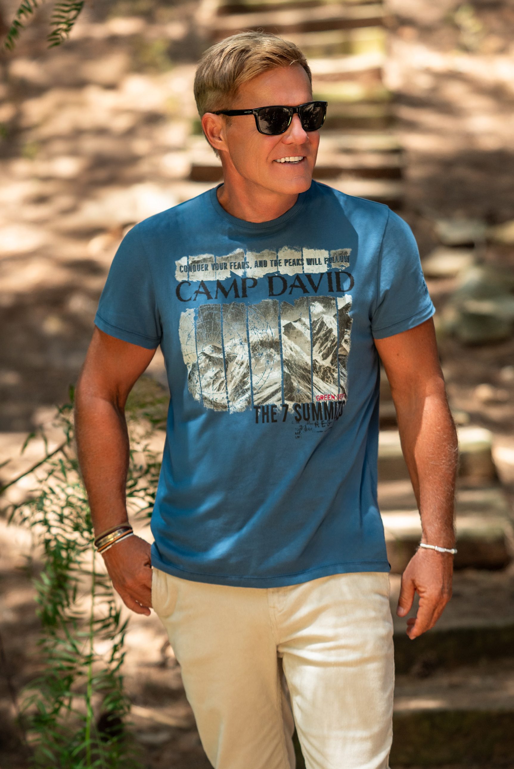 CAMP DAVID Rundhalsshirt mit Necktape günstig online kaufen