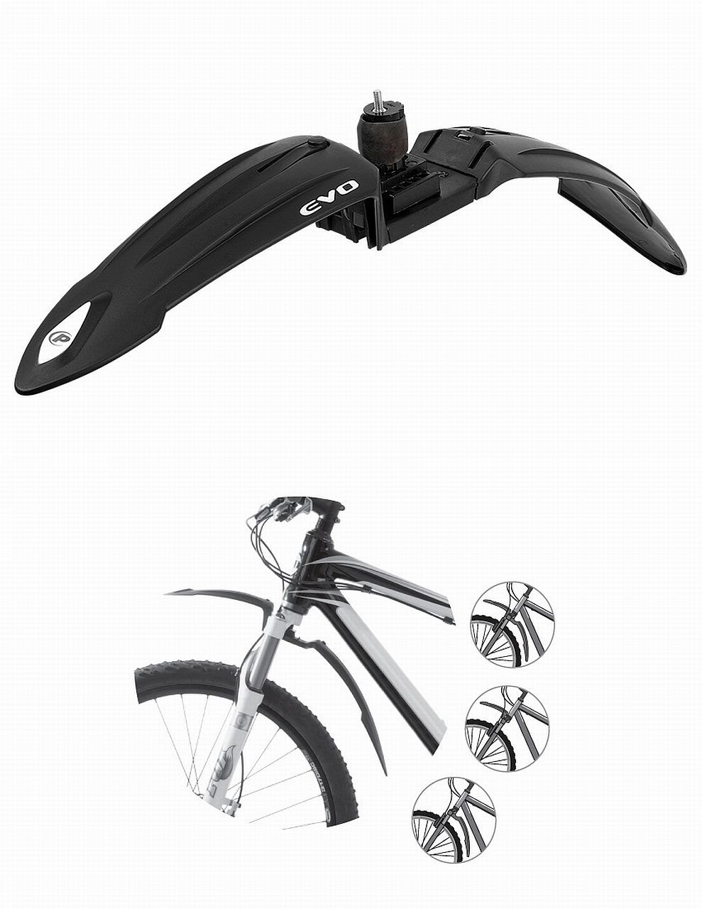 Polisport Schutzblech Schutzblech Set Cross Country EVO 26 bis 29 schwarz
