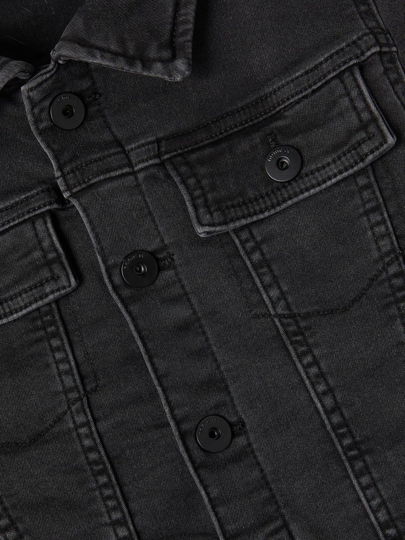 Knöpfe Denim 6565 It Jeans Schwarz NKMTIMES Name in Trend Basic Kurzjacke Jacke