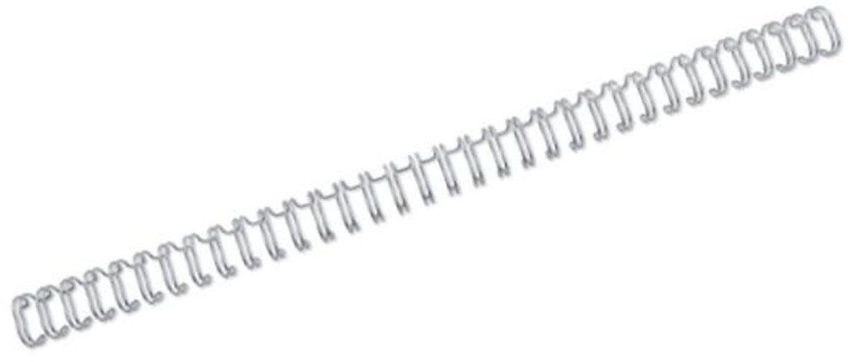 Thermo-Bindemappe Drahtbinderücken WireBind A4 Nr. 9 14,3mm VE=250 Stück silber