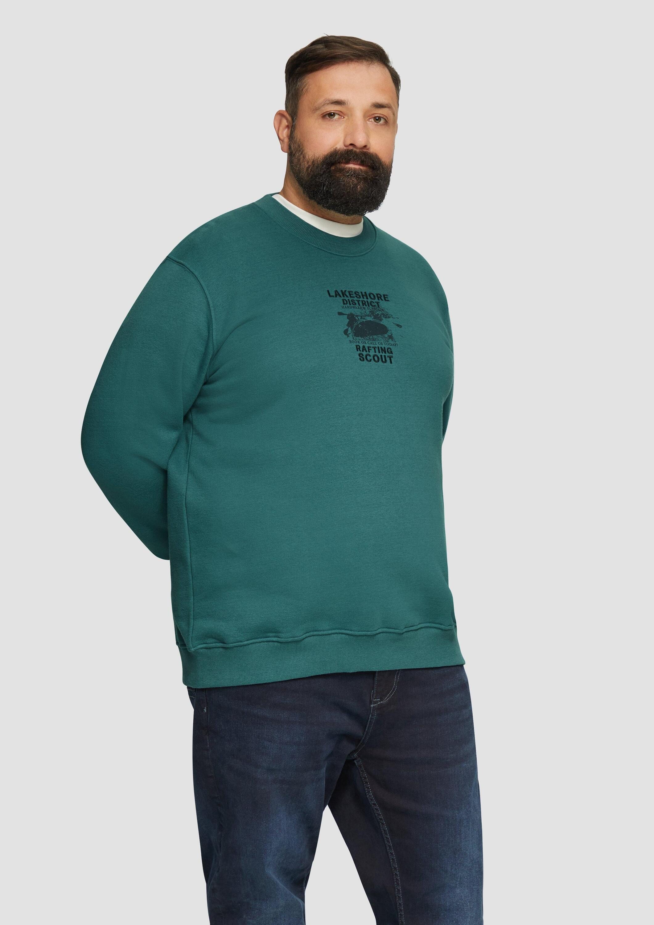 s.Oliver Sweatshirt Sweatshirt Sweatshirt mit Stickerei