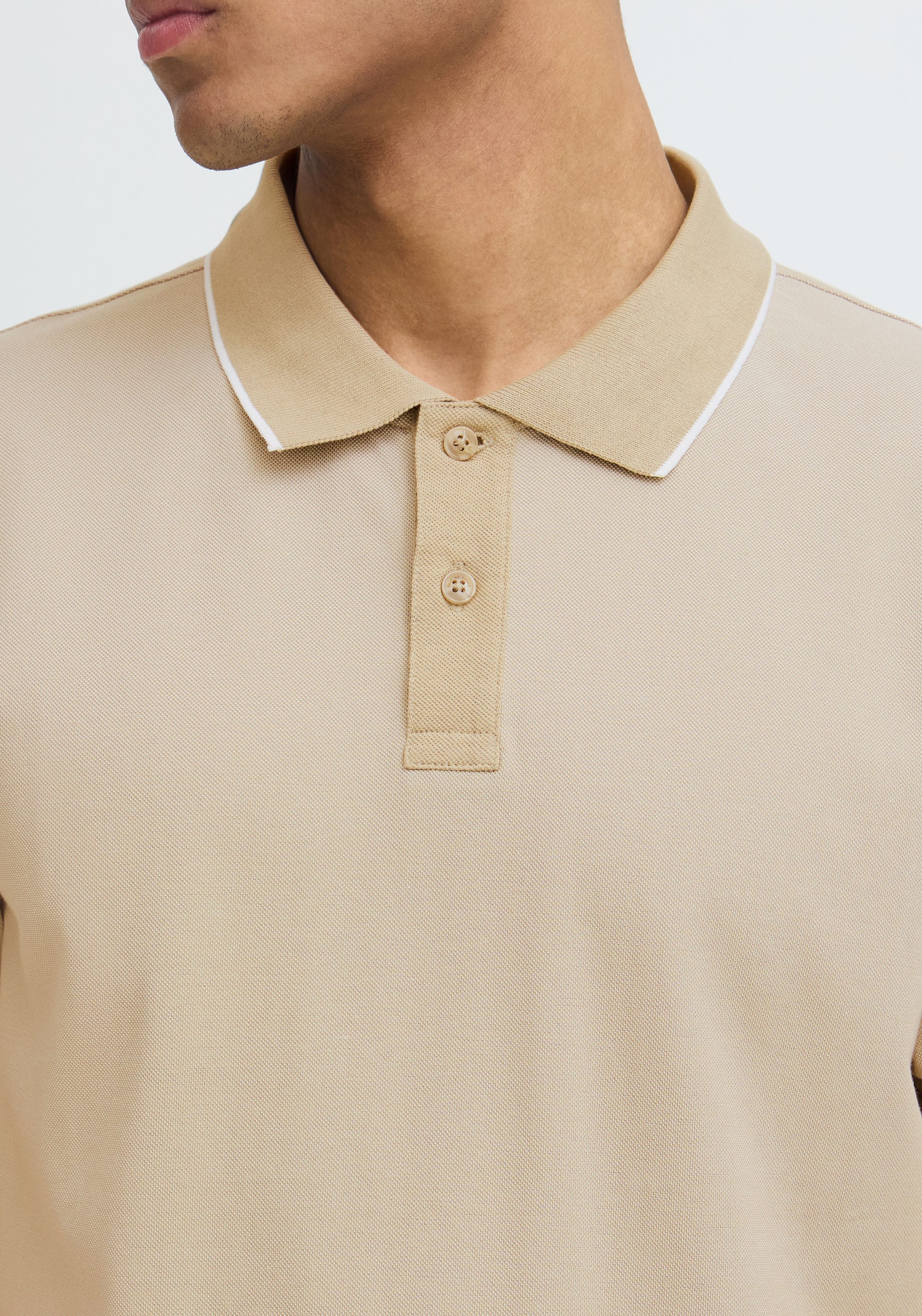 Blend Poloshirt BHGILBERT POLO S/S aus Baumwollmischung, Regular Fit, mit kurzer Knopfleiste, unifarben – Bild 4 von 5
