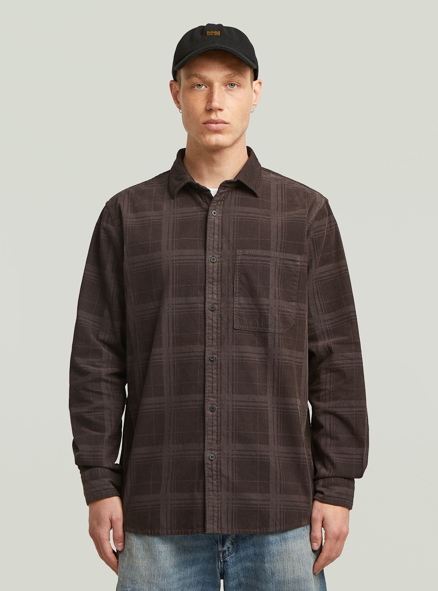 Langarmshirt One Pocket Regular Hemd
