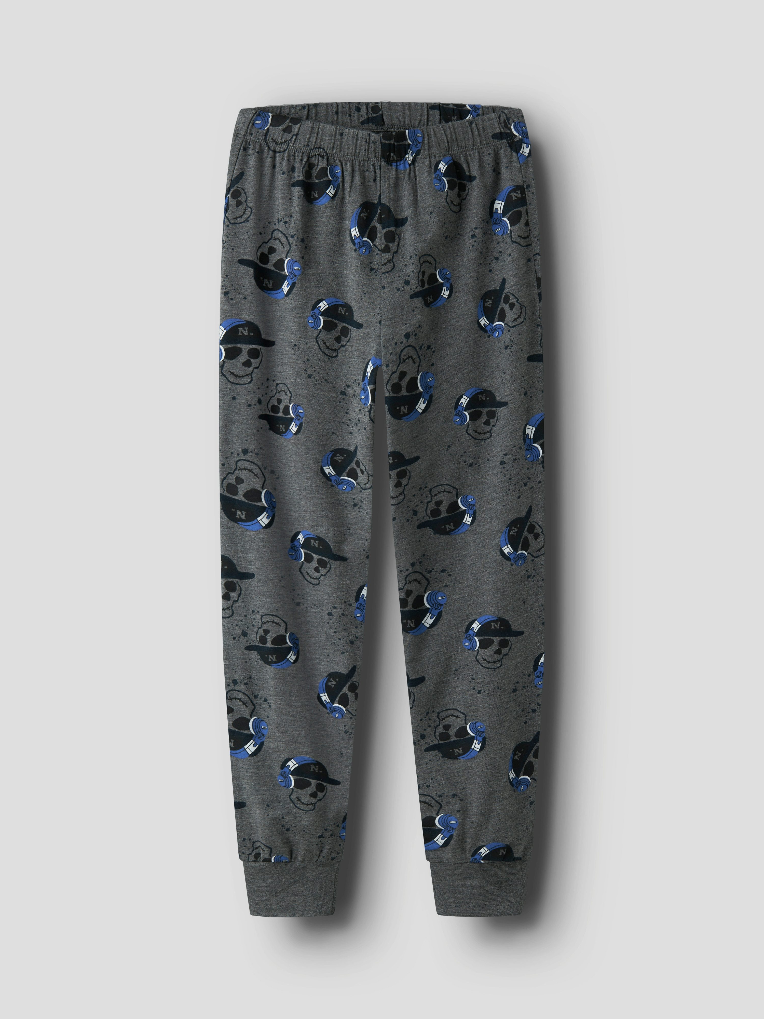 Name It Pyjama NKMNIGHTSET DARK GREY MEL SKULL NOOS (Set, 2 tlg) – Bild 5 von 5