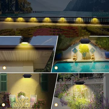 Coisini LED Dachrinnenleuchte 8Stk.25LEDs Außen Solarlampe Dachrinnen Solarleuchten Wegeleuchte, Lichtsensor