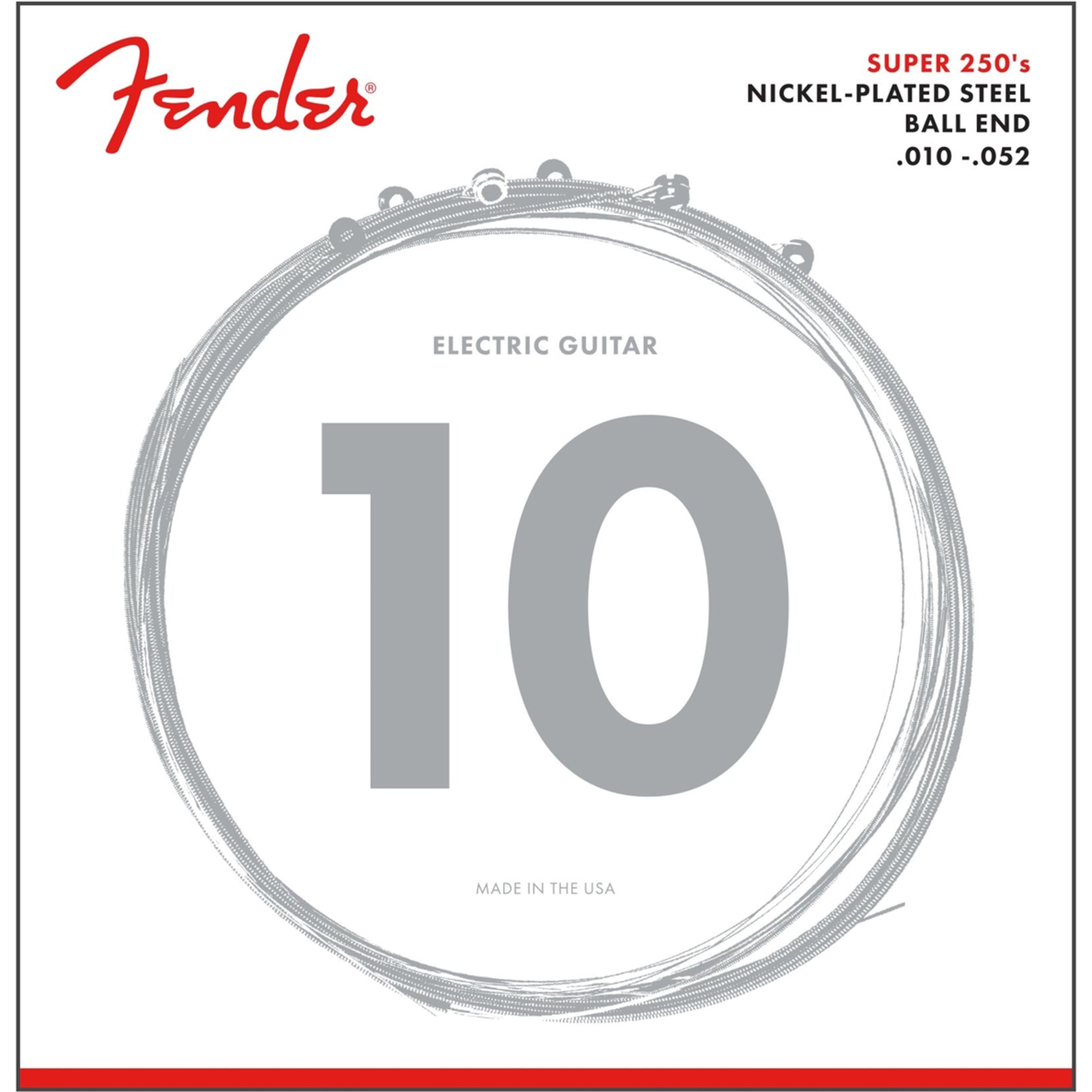 Fender Струны, E-Gitarren Струны Super 250RH 10-52 Nickel Plated Steel -