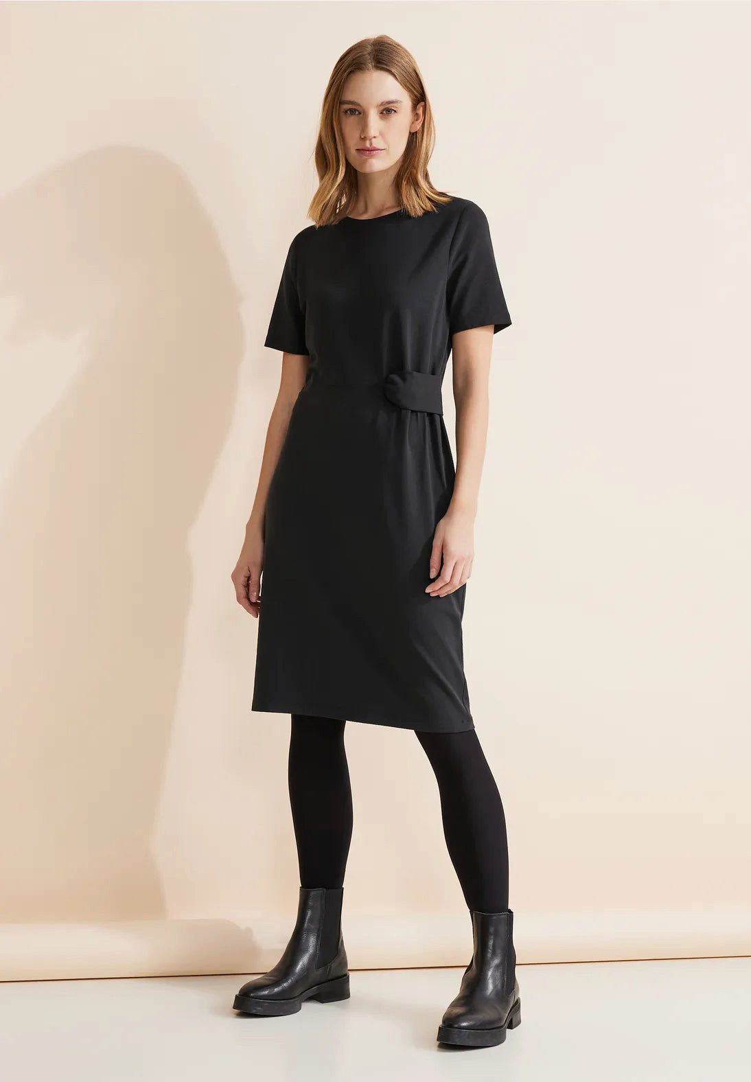 STREET ONE Etuikleid Kleid mit Knotendetail (1-tlg) günstig online kaufen