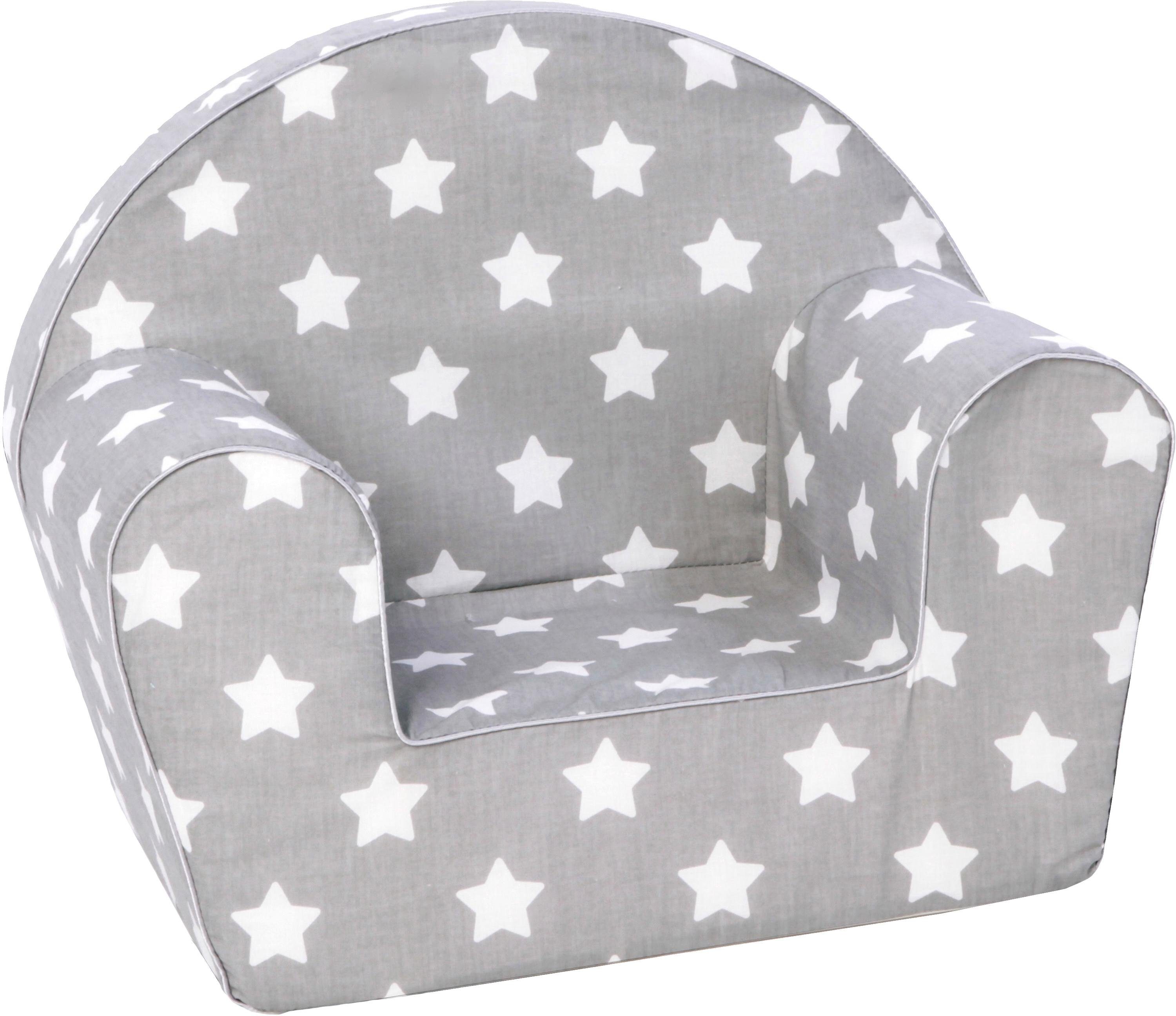 Knorrtoys® Sessel Grey White Stars, für Kinder; Made in Europe