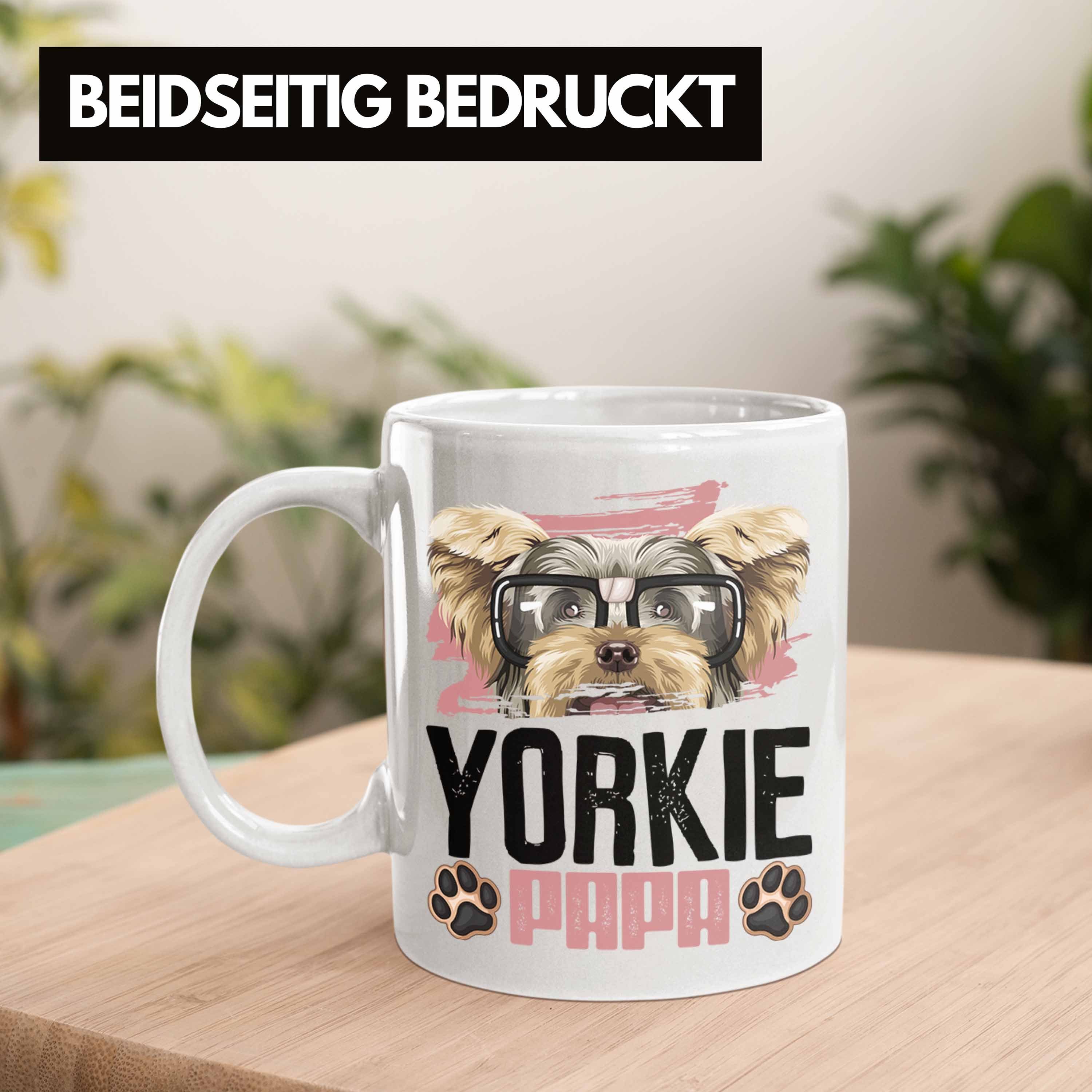 Yorkie Tasse Spruch Besitzer Tasse Trendation Geschenk Weiss Papa Lustiger Yorki Geschenkidee