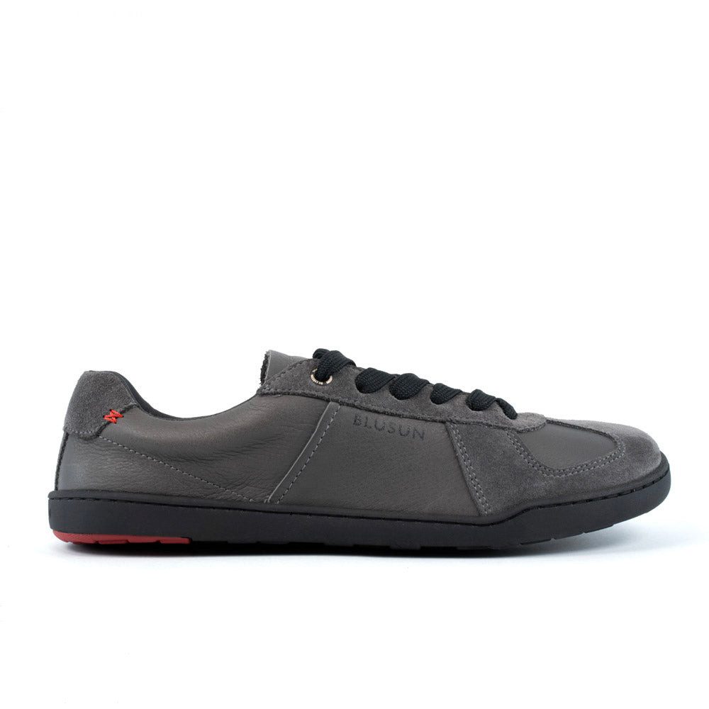 BLUSUN BLSN-200M dark grey Barfußschuh (1 Paar, flexible Barfußsohle) Leder