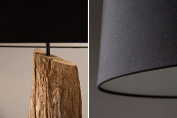 riess-ambiente Stehlampe BARRACUDA 177cm schwarz / natur, ohne Leuchtmittel, Wohnzimmer · Massivholz · mit Lampenschirm · Industrial Design