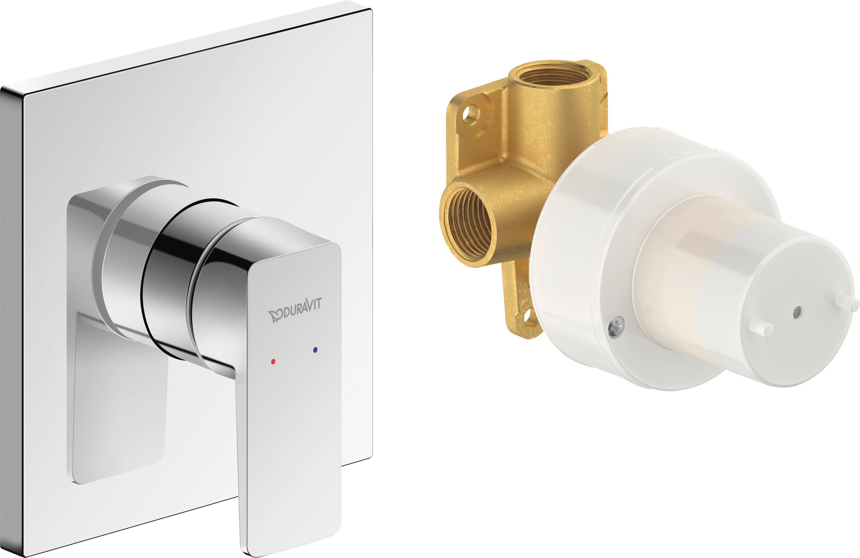 Duravit Duscharmatur Manhattan Chrom UP Set 1-V Einhebelmischer Unterputz 1 Verbraucher Manhattan Set