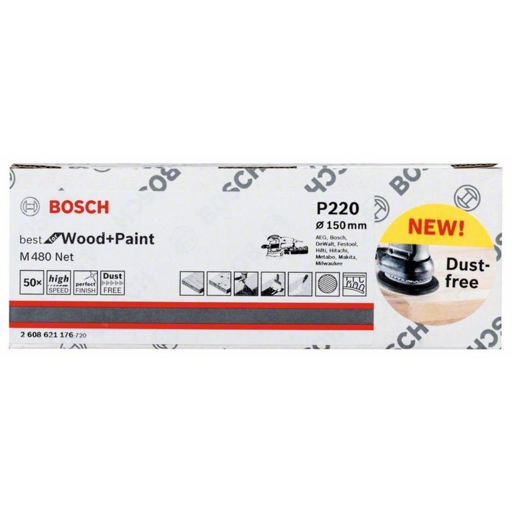 BOSCH Schleifpapier Schleifblatt M480 Net. Best for Wood and Paint. 15