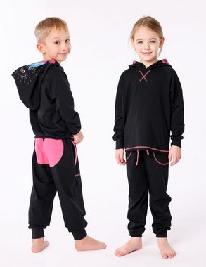 Ladeheid Schlafanzug Kinder Schlafanzug aus Baumwolle Verkleidung mit Kapuze LA40-236 ohne