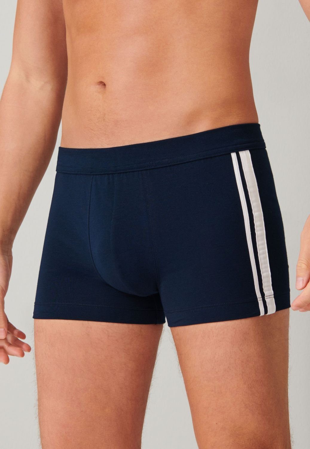 Schiesser Boxershorts (3-St) mit seitlichen Streifen im 3er Pack günstig online kaufen