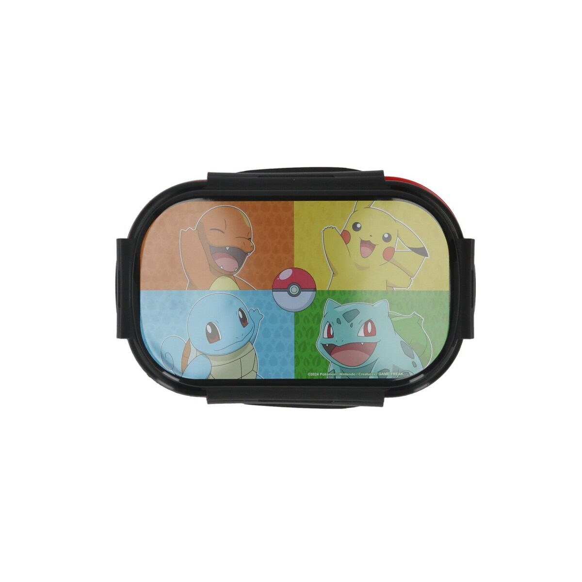 POKÉMON Lunchbox Pokemon Lunchbox mit Besteck Brotbox Vielseitige Pausenbox, 100% Polypropylen, (1-tlg)