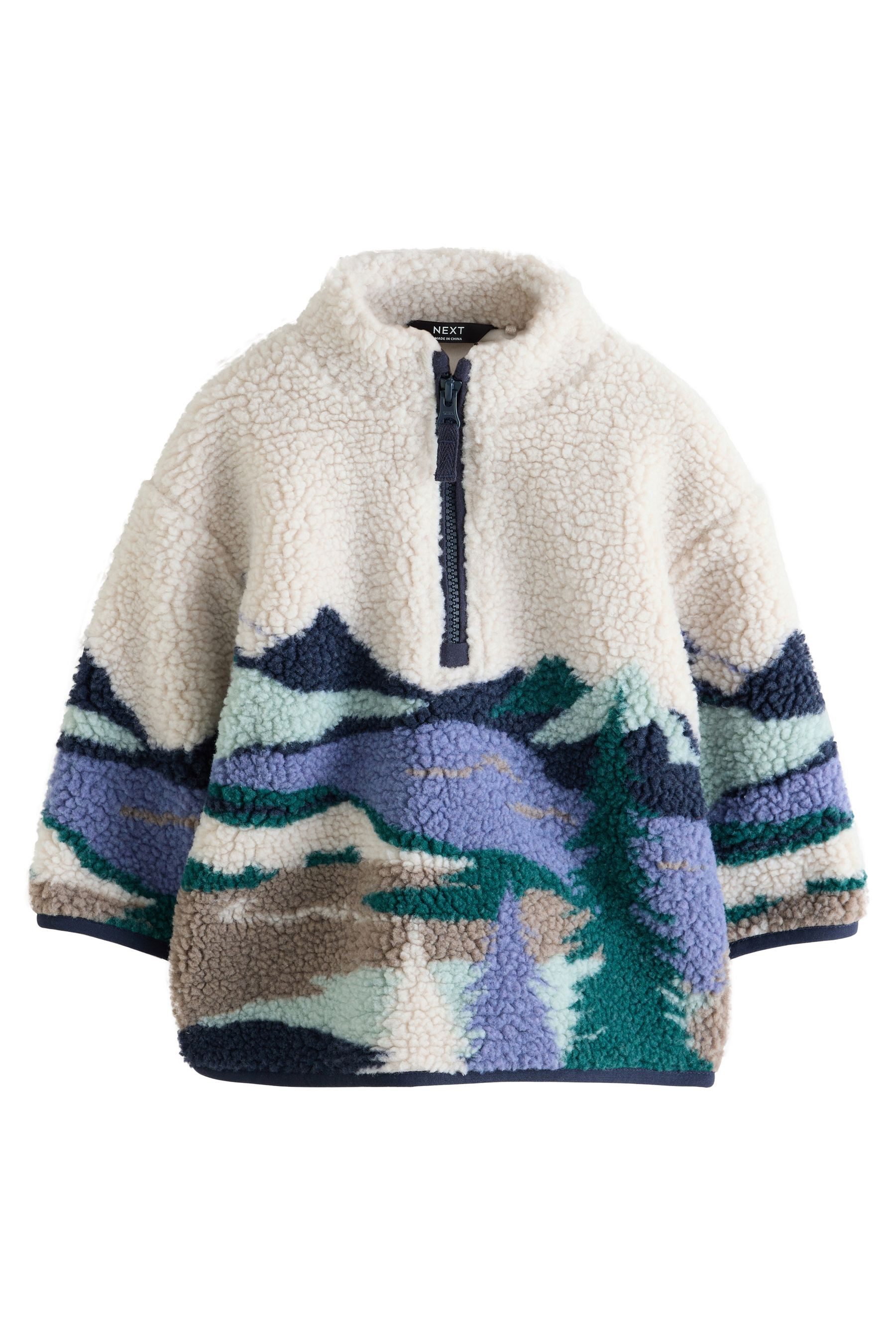 Next Fleecepullover Fleece mit Reißverschlussausschnitt (1-tlg)
