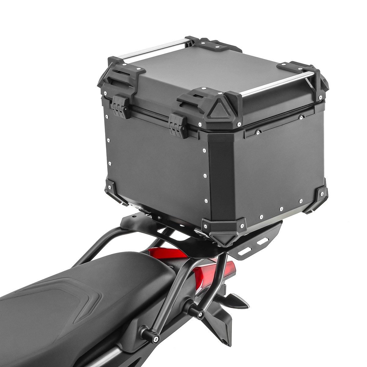 Bagtecs Topcase Set Alu Topcase + Träger für Aprilia Tuareg 660 22-26 # XB45 schwarz