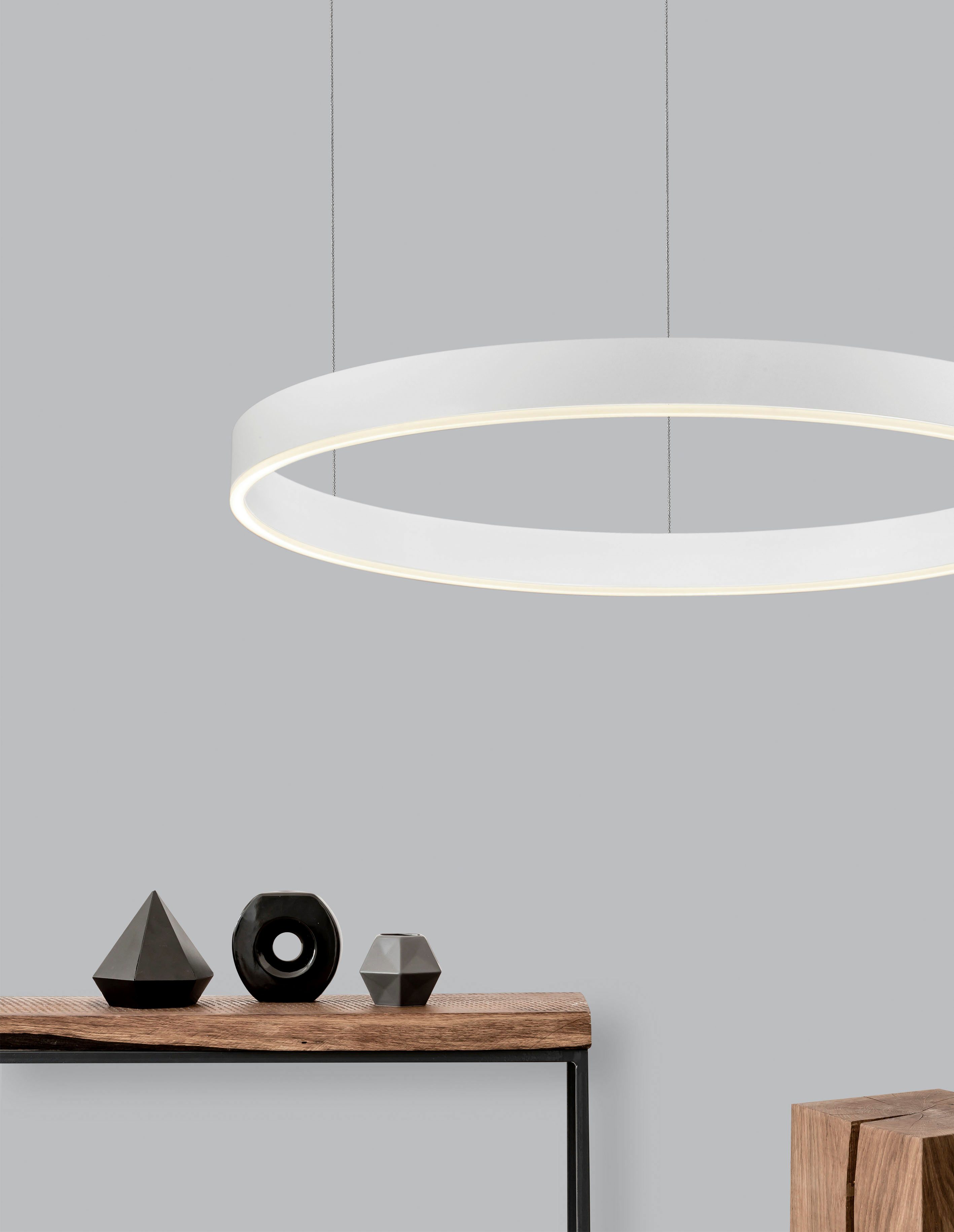 Nova Luce LED-Hängeleuchte MOTIF, Dimmfunktion, Warmweiß, Dimmbar; Höhenverstellbar; Mit Leuchtmittel