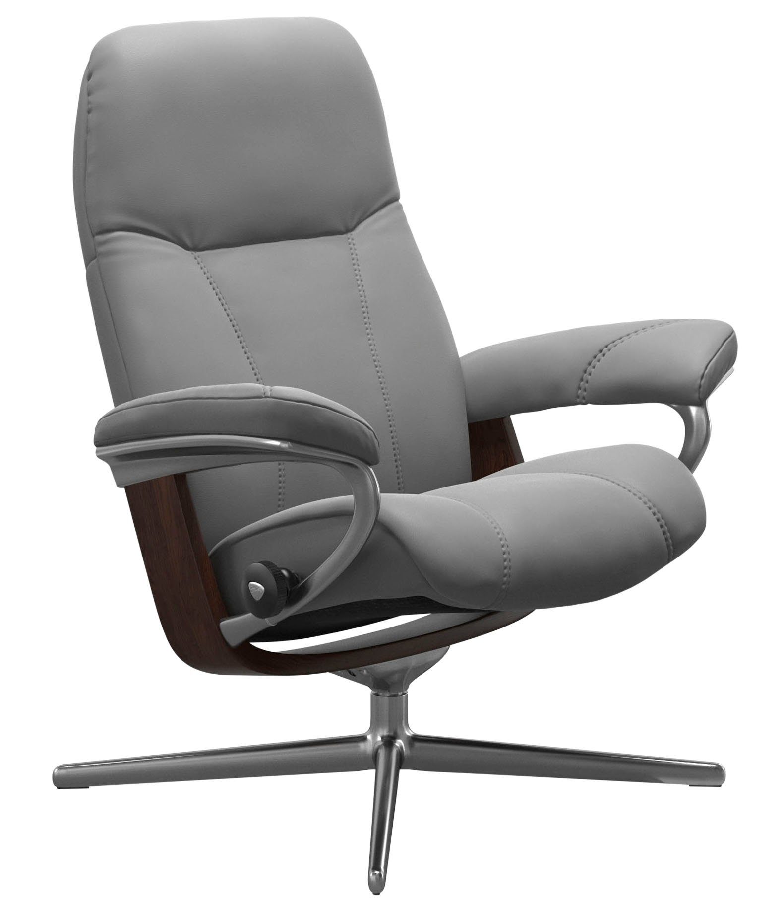 Stressless® Relaxsessel Consul, mit Cross Base, Größe S, M & L, Holzakzent Braun