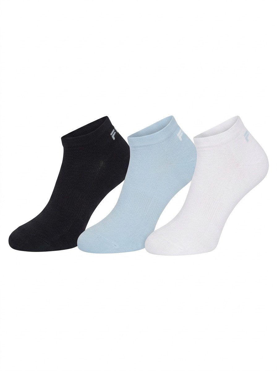 Fila Socken UNISEX INVISIBLE PLAIN SOCKS (3-Paar) mit eingestricktem Logo an der Ferse