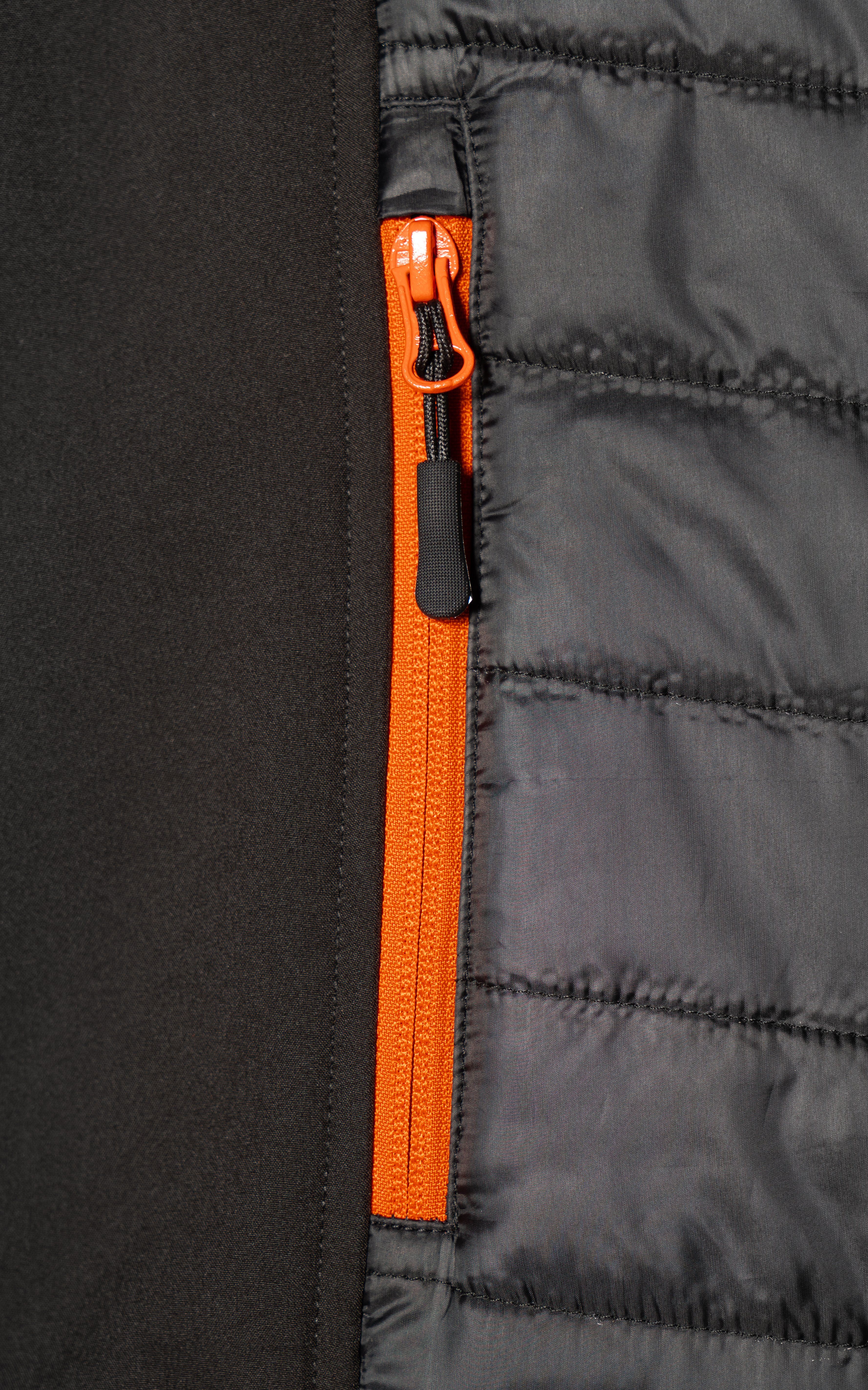 Seiteneinsätze leicht (bequeme mit Arbeitsweste Northern angenehm Taschen) 3 verlängerter wärmend Country mit Kinnschutz, und elastische durch Rücken, Passform