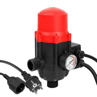 Clanmacy Wasserpumpe Pumpensteuerung Druckschalter mit Kabel Automatik Rot