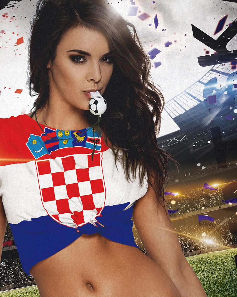 style3 T-Shirt WM 2026 Soccer Girl Fußball Weltmeisterschaft Trikot sexy fanartikel