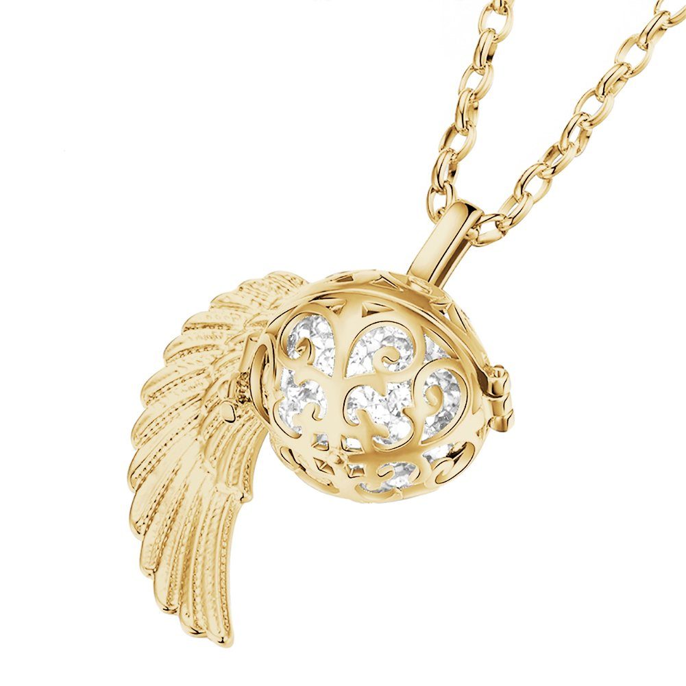 Morella Kette mit Anhänger Engel Halskette gold 70 cm mit Anhänger (2-tlg., günstig online kaufen