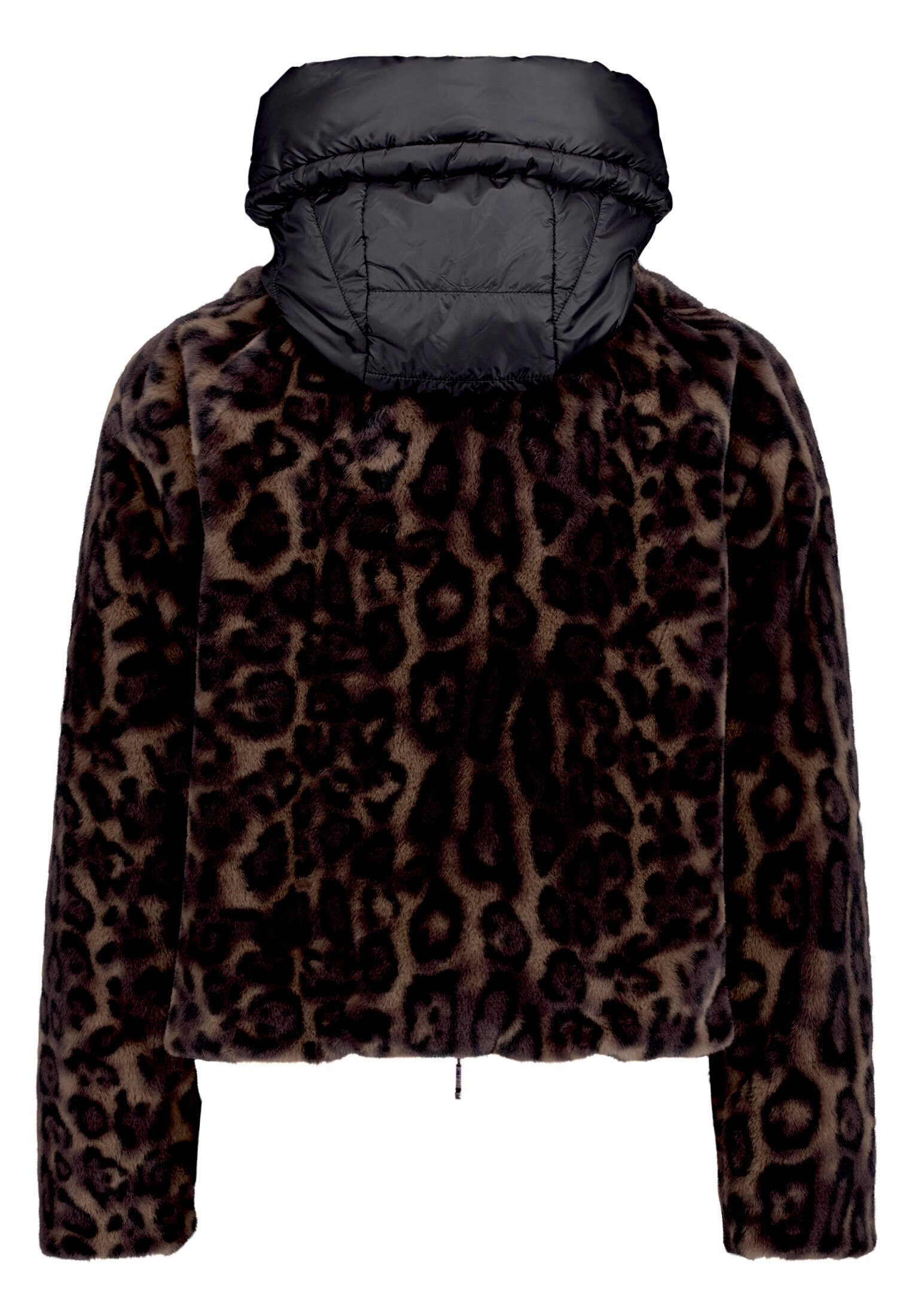 Amber & June Plüschjacke Damen mit abnehmbarem Westenteil