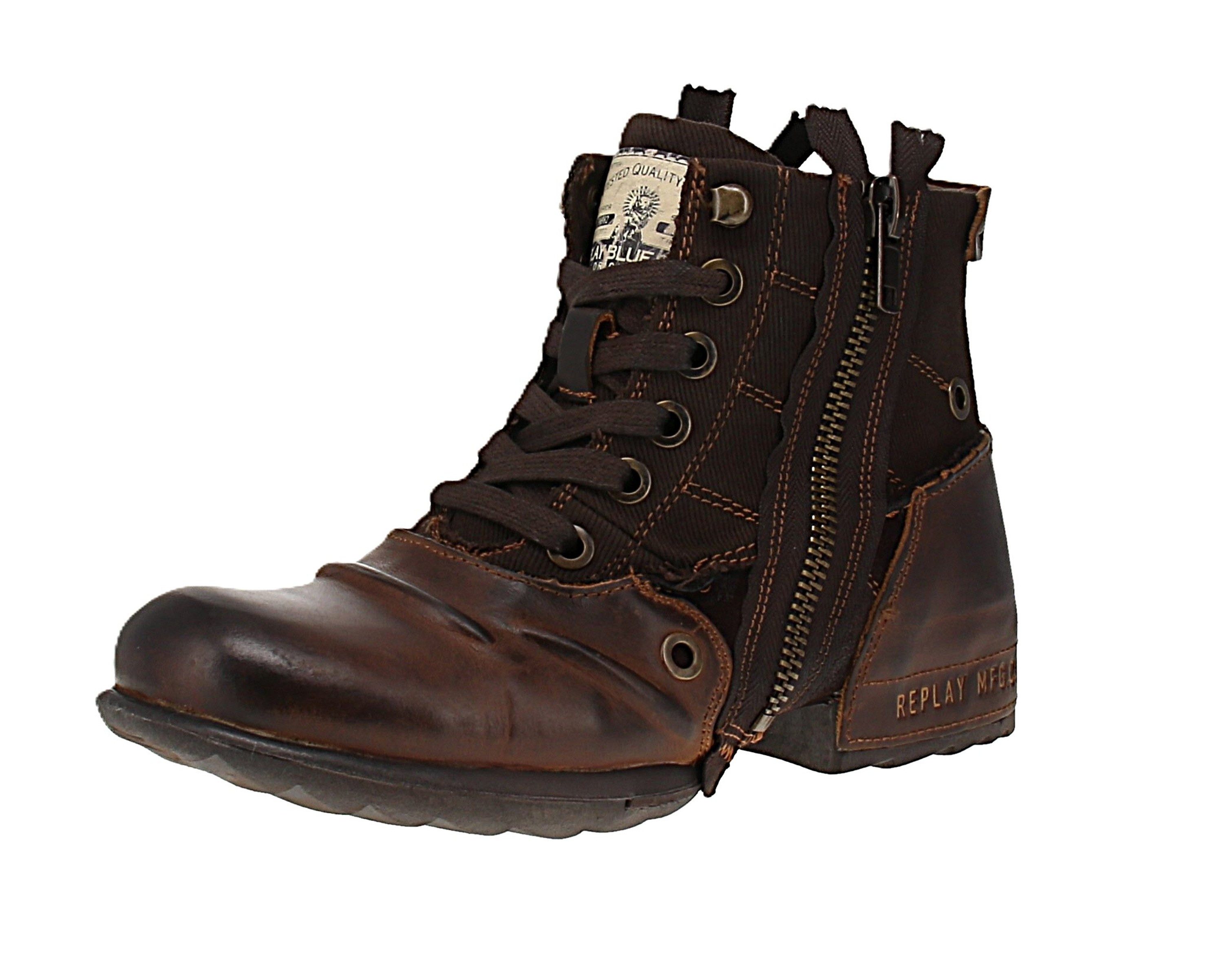 Replay Replay Grip Limited GMU01 C0023L - Мужчинам Boots - 012-Brown Сапоги