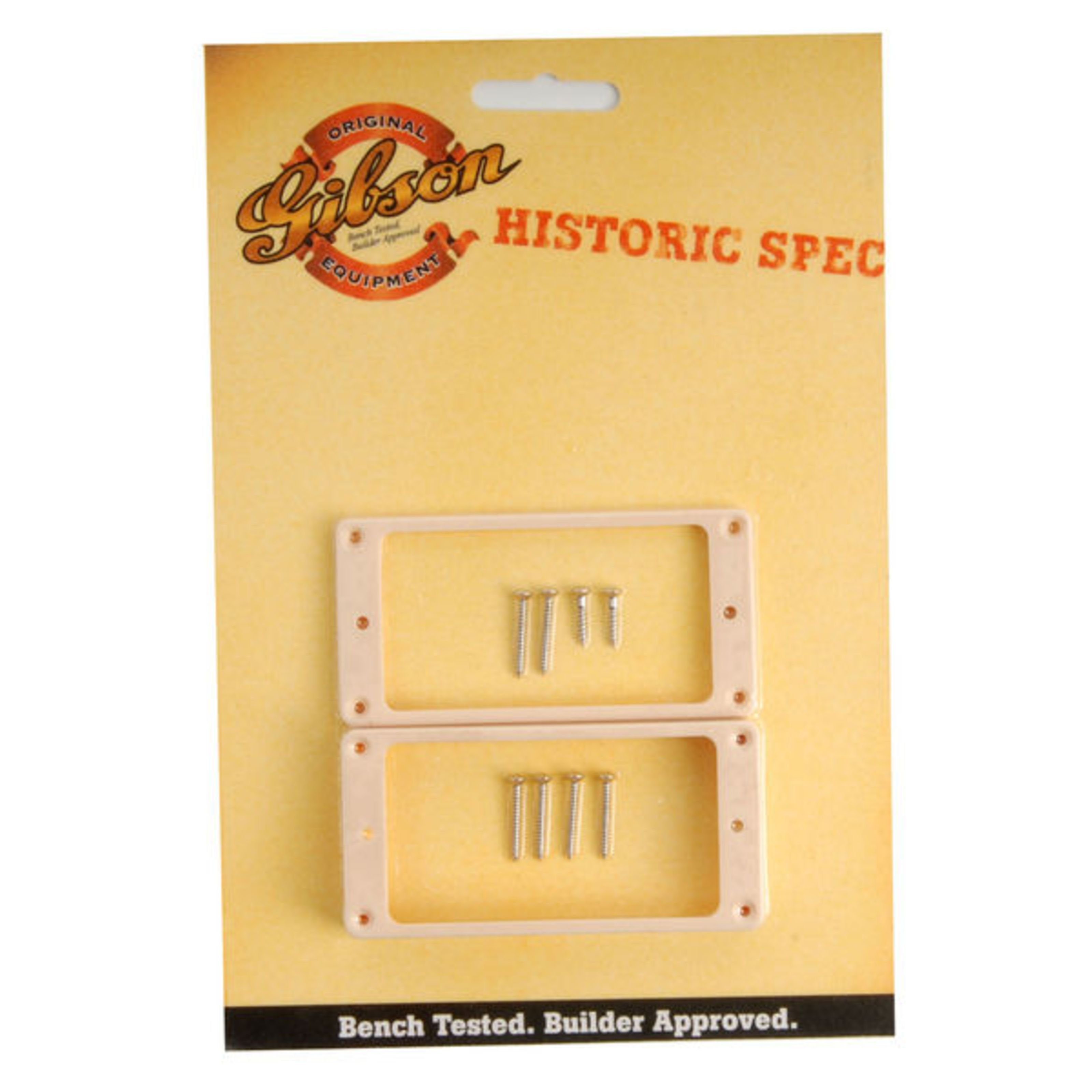 Gibson Westerngitarre, ersatzteile für Gitarren, Abdeckplatten & Abdeckkappen, PRPR-035 Historic Pickup Rings Cream - Gitarren Ersatzteil