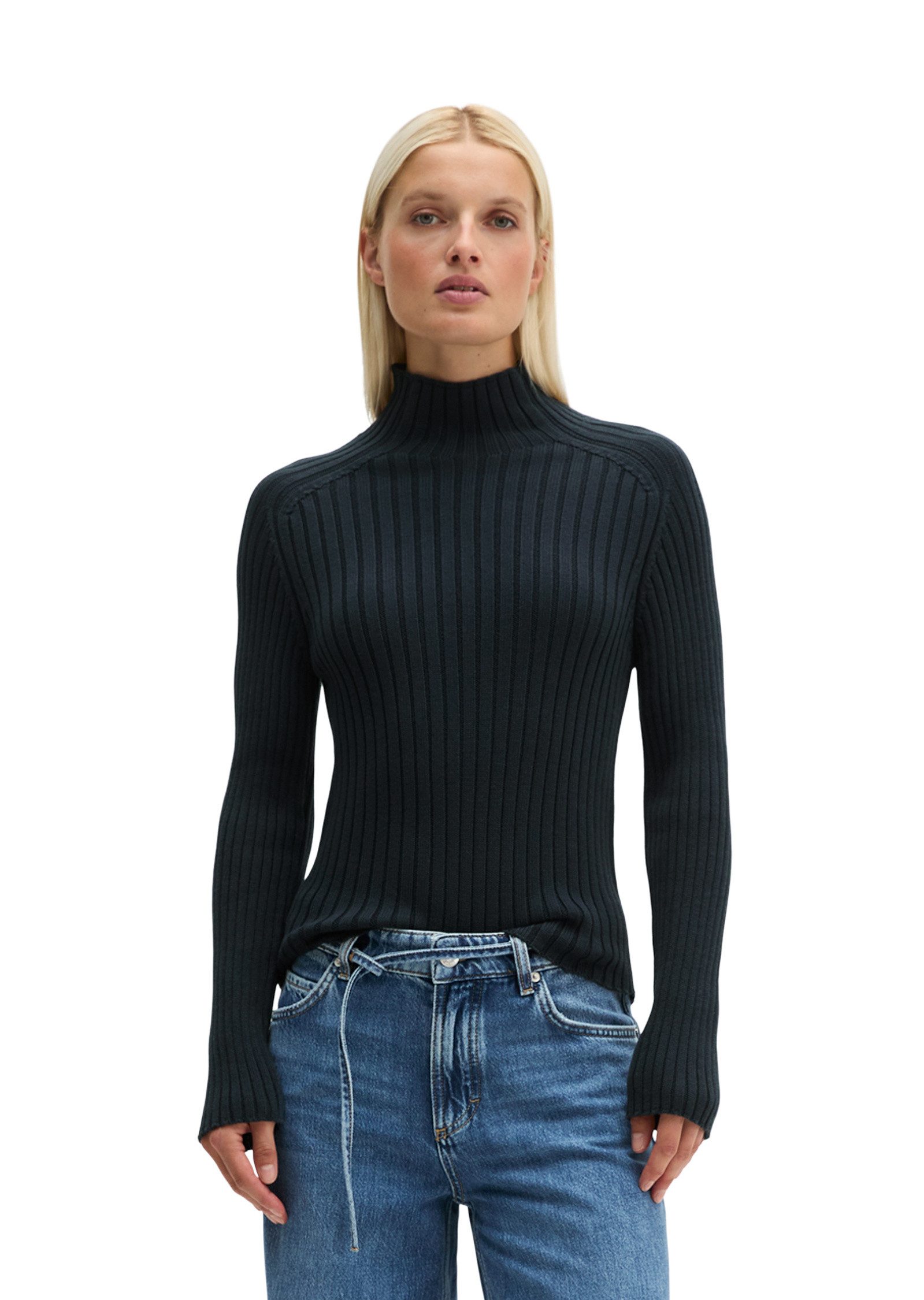 Marc O'Polo Stehkragenpullover aus Heavy Weight Cotton