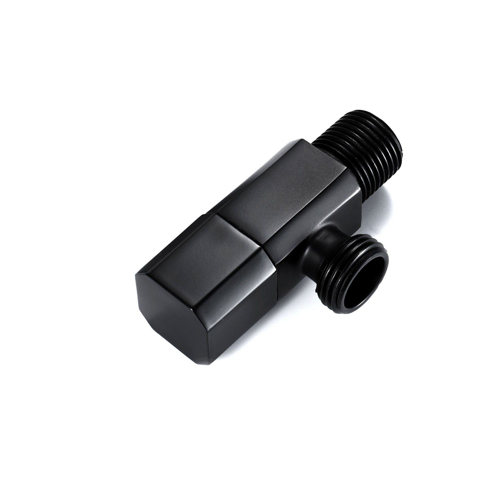 HAC24 Eckventil Eckregulierventil 1/2 x 3/8 Zoll Schwarz, Quick-Open Technik