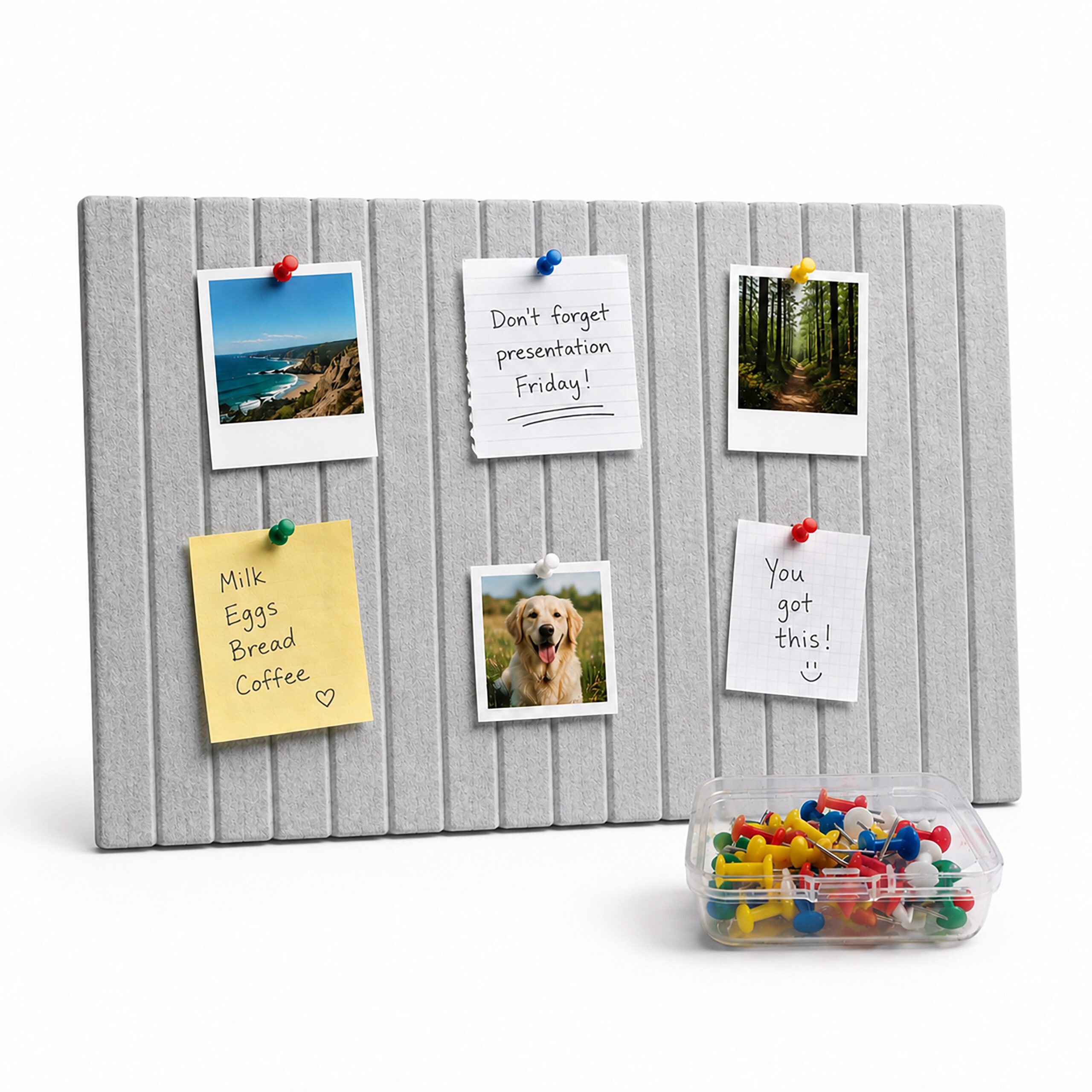 relaxdays Pinnwand Selbstklebendes Filzpinnwand Set, (2-tlg), Dunkelgrau, 60 x 40 cm