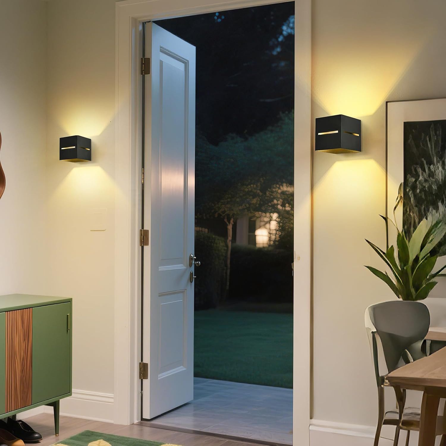 Vivitar LED Wandleuchte Innen Schwarz Gold –2er SET– 6W G9 Austauschbar 300 günstig online kaufen