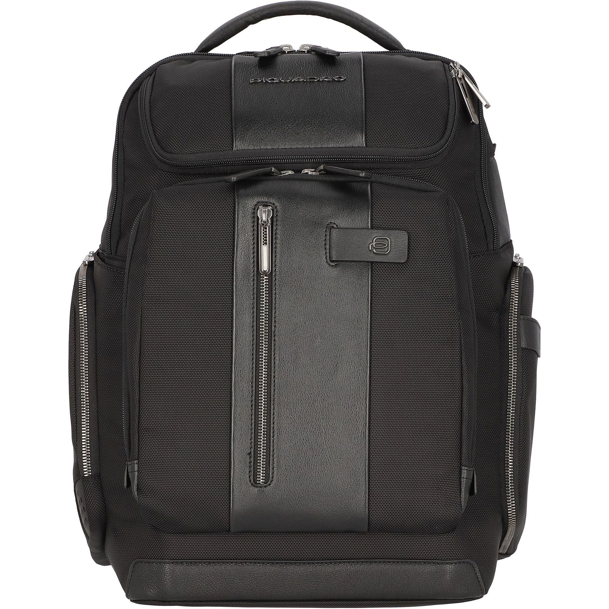 Piquadro Laptoprucksack Brief, black Nylon