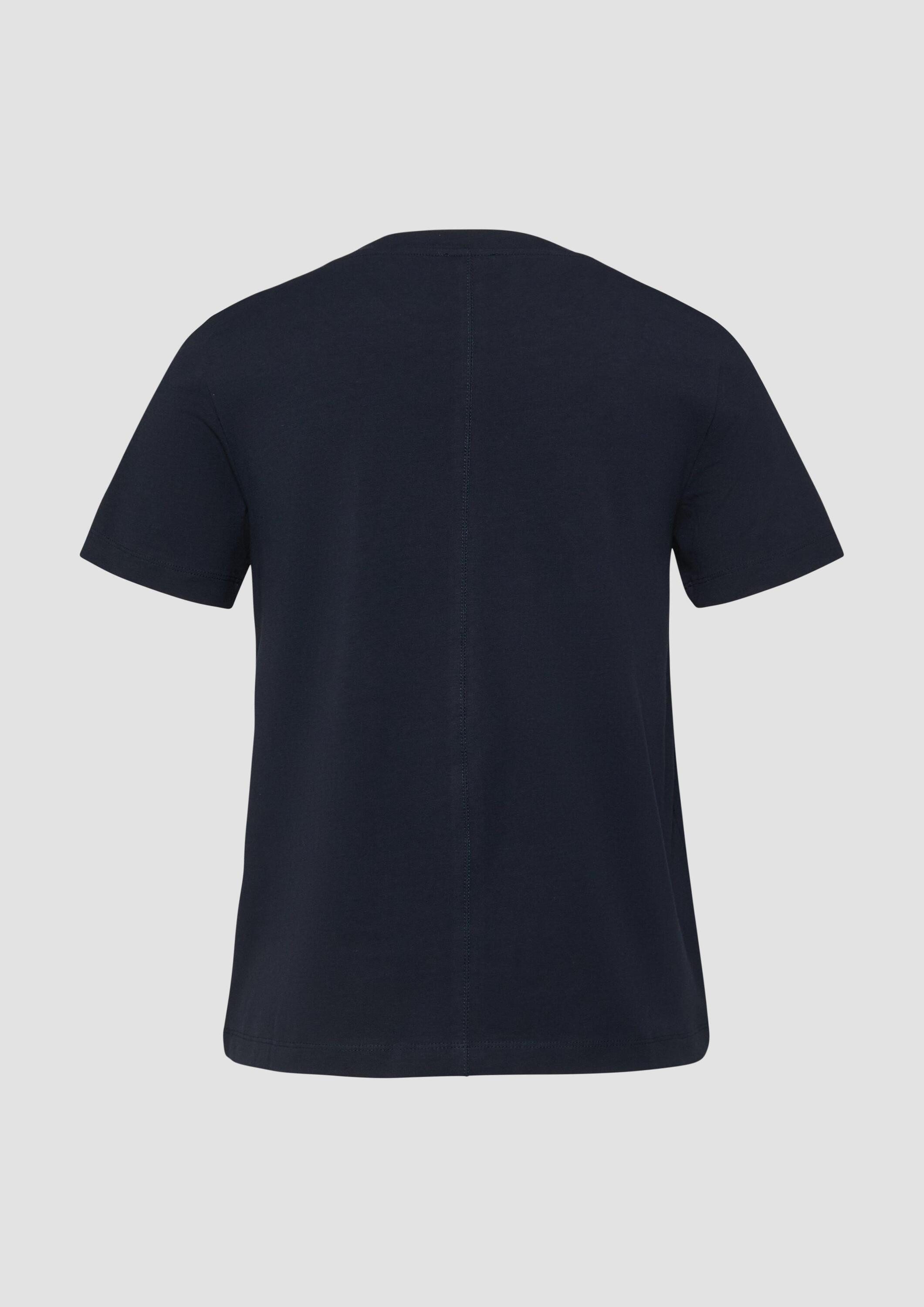 s.Oliver Kurzarmshirt T-Shirt T-Shirt aus weichem Baumwollmix mit Artwork günstig online kaufen