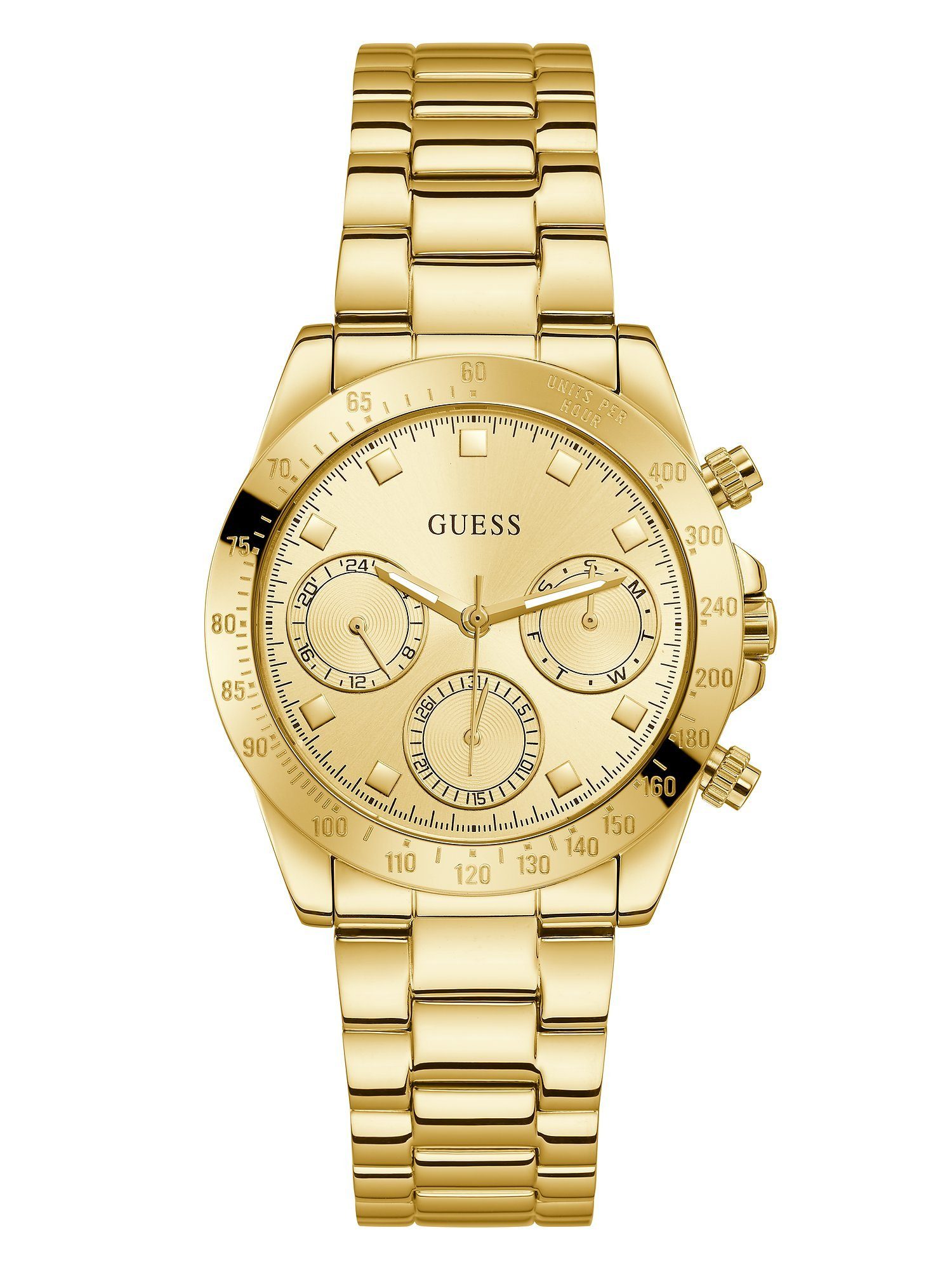 Chronograph Guess Damen-Uhren Analog Quarz