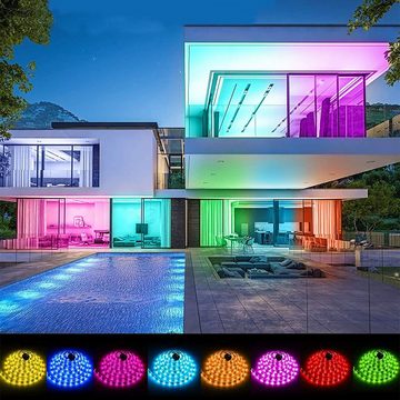 oyajia LED-Streifen 5m/2m LED-Lichterketten, 5050 RGB LED Streifen mit IR Fernbedienung, LED-Streifen mit 16 Millionen Farben