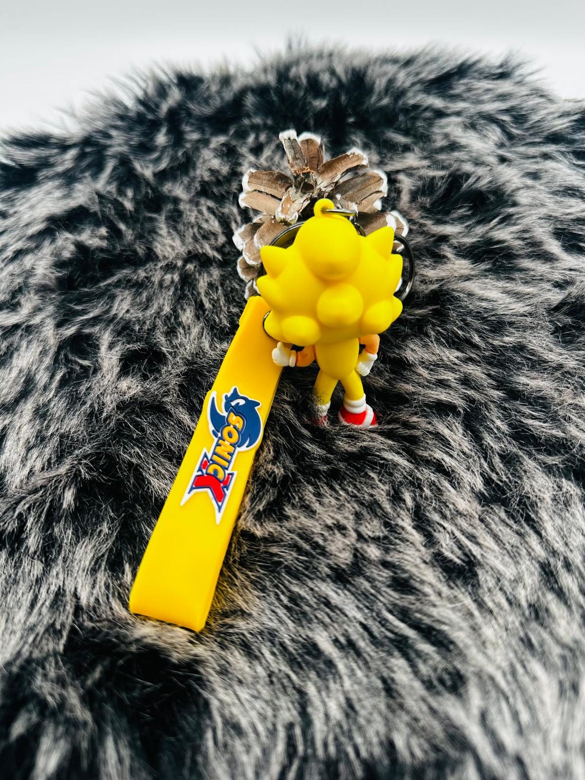 soma Schlüsselanhänger Schlüsselanhänger Sonic the Hedgehog 7cm Geschenk Cartoon gelb (1-tlg), Schlüsselanhänger Haustierschlüsselanhänger Geschenk Hund Frau He – Bild 2 von 5