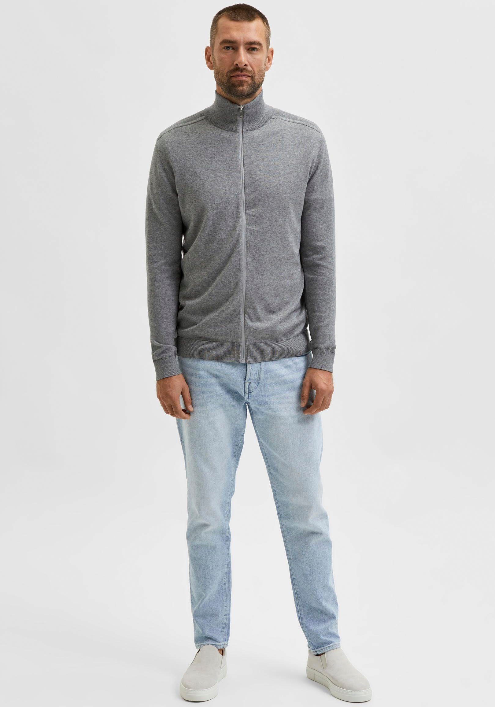 Selected Strickjacke SLHBERG FULL ZIP CARDIGAN NOOS