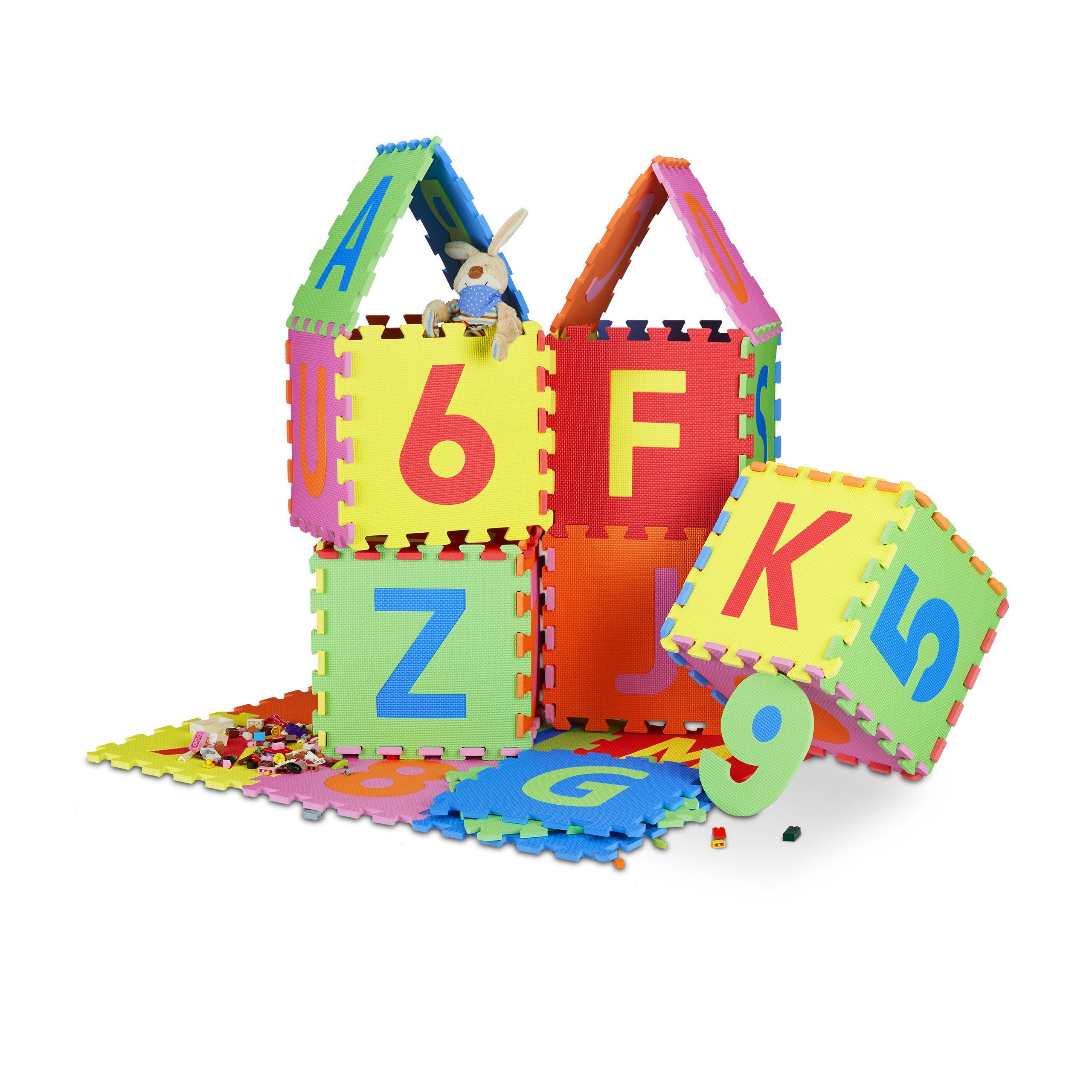 relaxdays Spielmatte Puzzle 86 teiliges Set günstig online kaufen