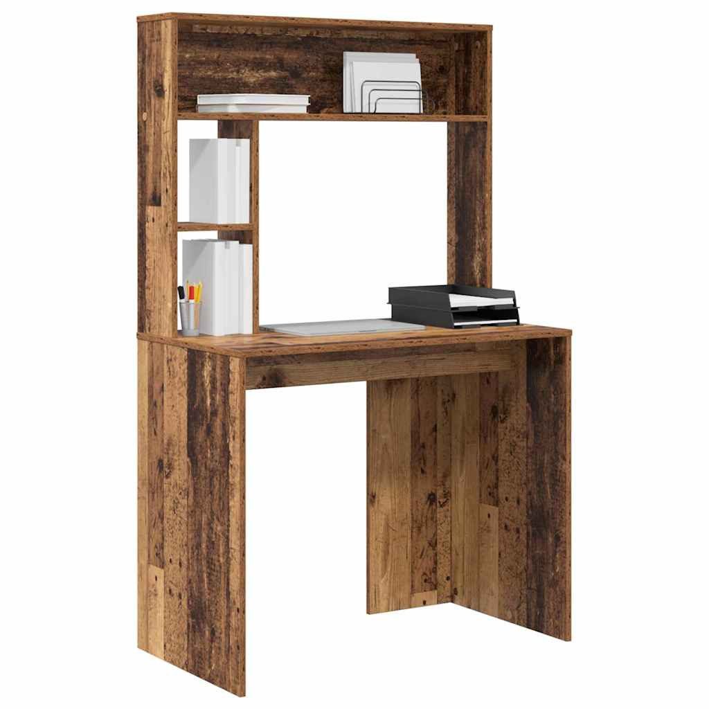 vidaXL Schreibtisch Schreibtisch Altholz 91 x 50 x 149 cm Holzwerkstoff (1-St)
