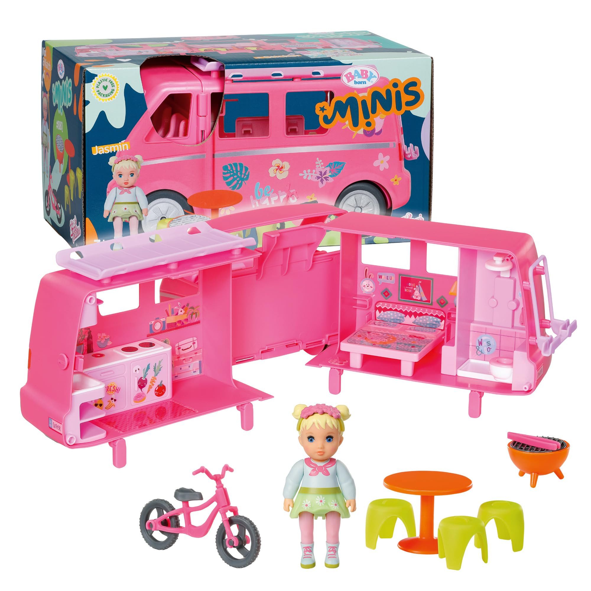 Baby Born Babypuppe BABY born Minis Campervan, Puppenzubehör aus BABY born