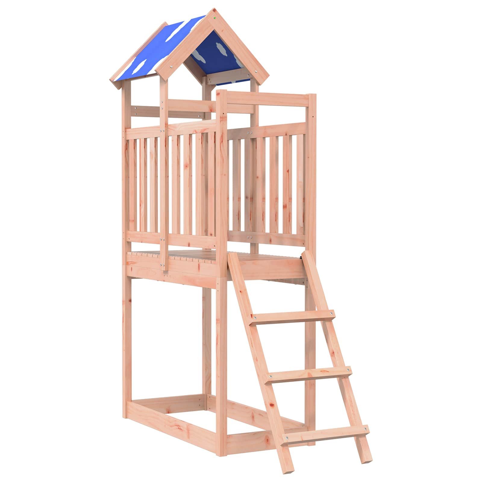 vidaXL Spielturm, Spielturm Braun 52,5 x 110,5 x 215 cm Massives Douglasienholz
